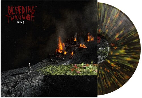 Bleeding Through: Nine - Forest Green Orange & Yellow Splatter