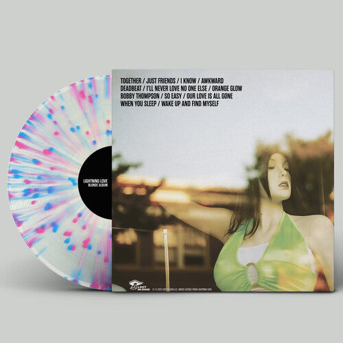 Lightning Love: Blonde Album - Pink & Blue Splatter